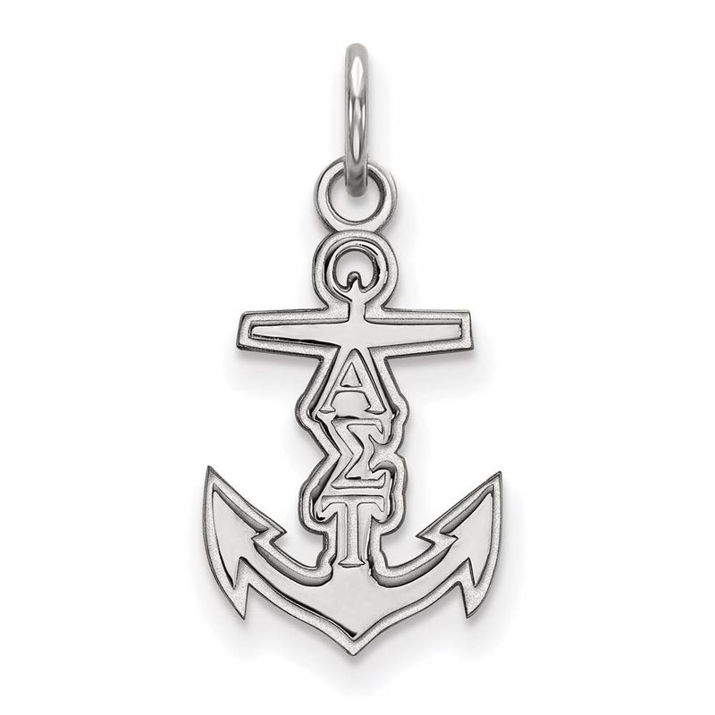 Sterling Silver Alpha Sigma Tau Xs (Tiny) Charm Or Pendant